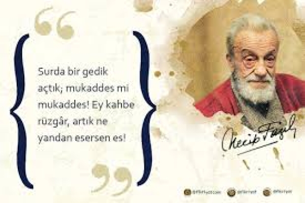 MERHUM NECİP FAZIL KISAKÜREK’İ ÖLÜMÜNÜN 42. YILDÖNÜMÜNDE RAHMETLE MİNNETLE ANIYORUZ.